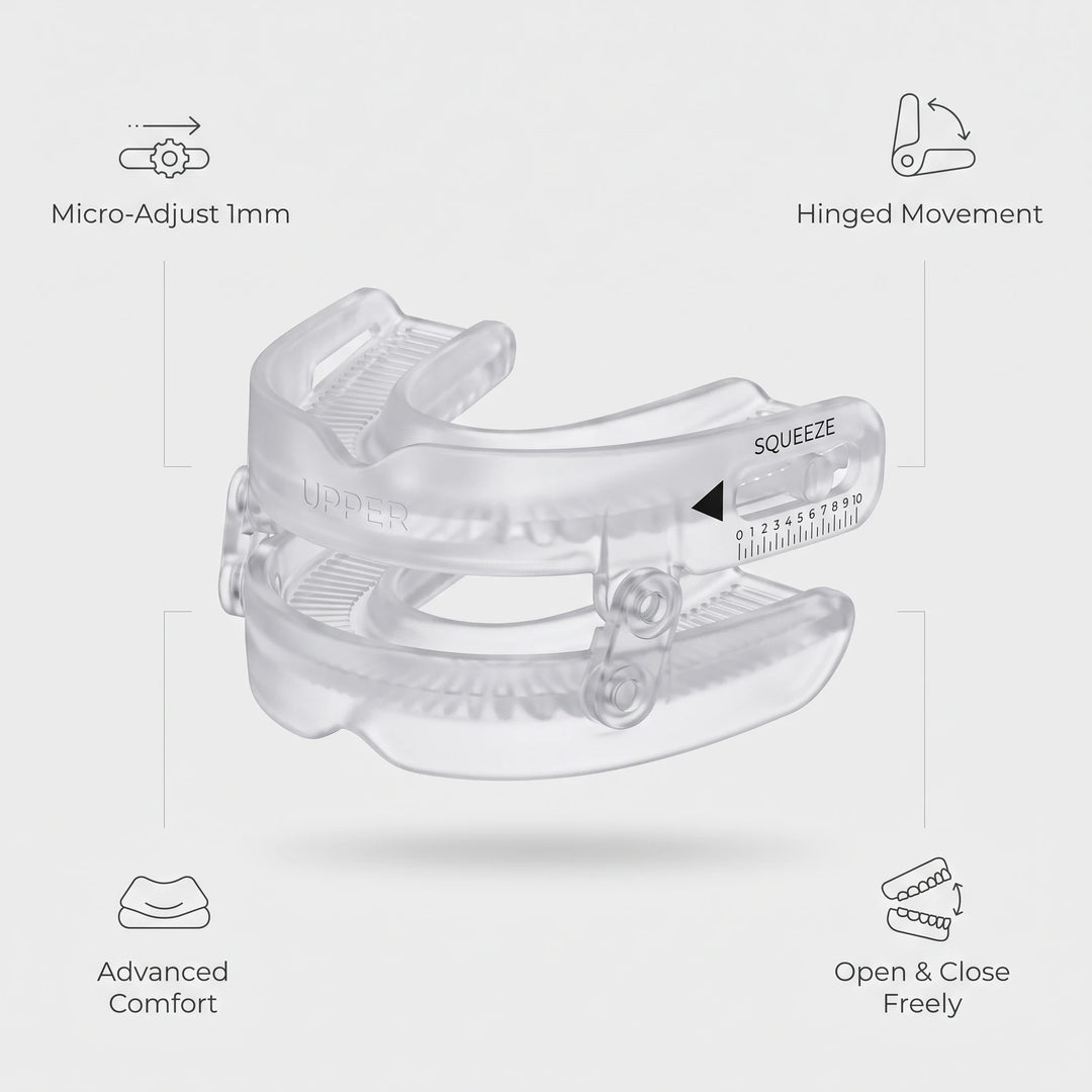 Nightpiece Pro — hinged anti-snoring mouthpiece