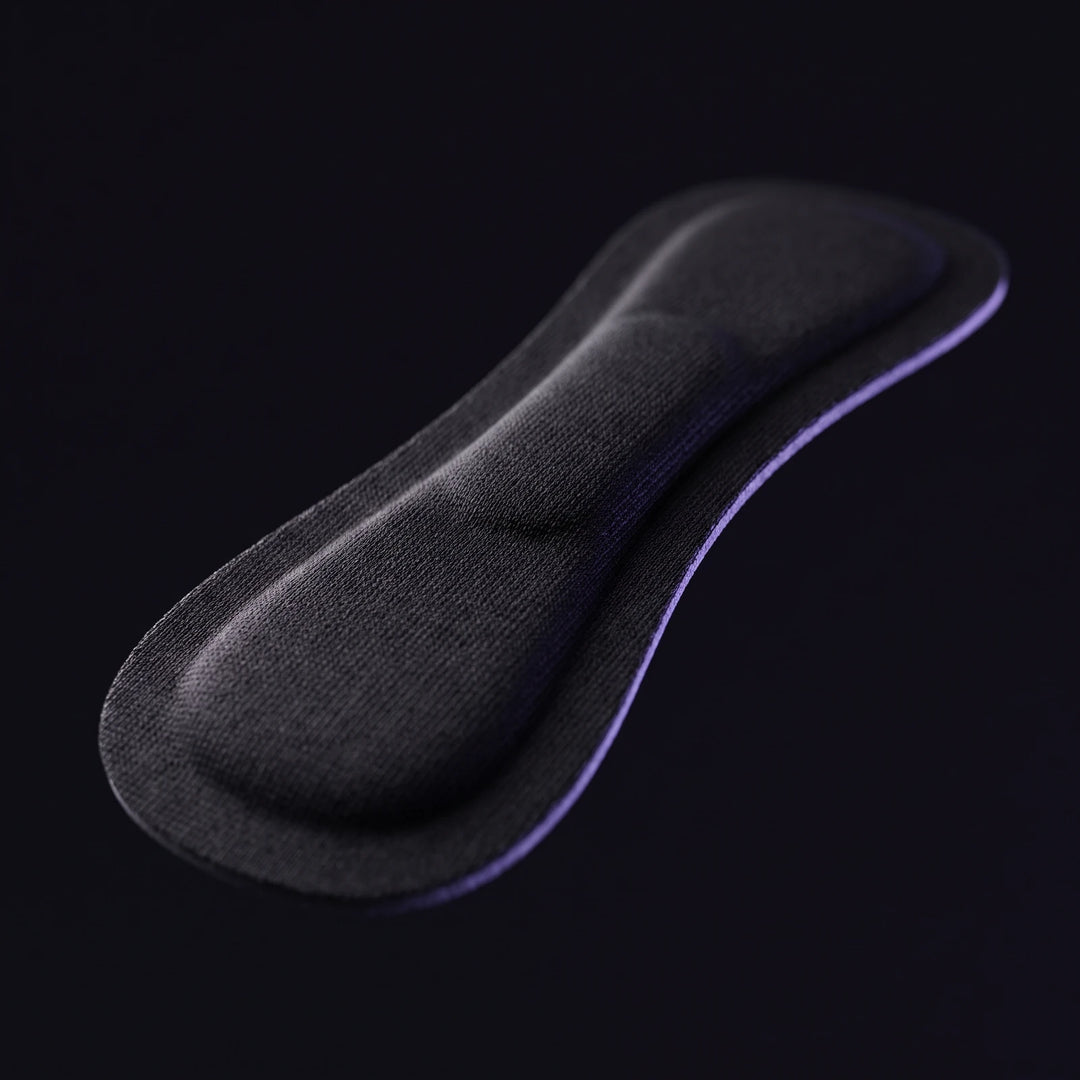 Macro of a single strip showing the matte fabric and the raised centre panel
